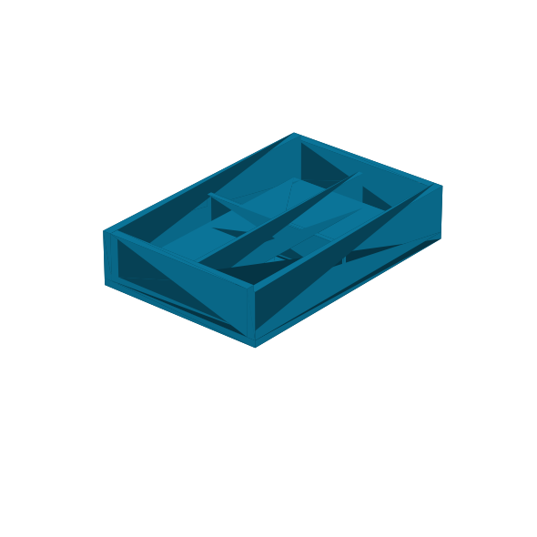 Boîte à Compartiments Paramétrique (Boite de rangement empilable vis) - Fichier STL Gratuit