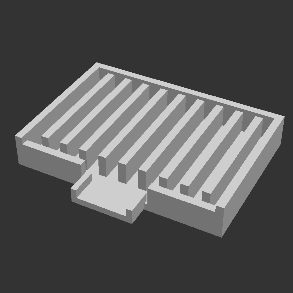 Porte-Savon Égouttoir Cascade à Lamelles Auto-Drainantes - Fichier STL Gratuit