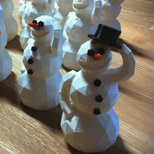Bonhomme de neige 3D design