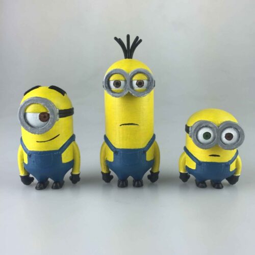 3 Minions : Bob, Stuart et Kevin